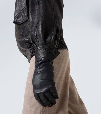 Saint Laurent Bomber Jacket In Bubbled Lambskin With Zip Clothing In Black