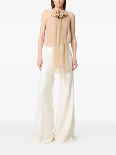 Nina Ricci Sleeveless Halter Neck Top In Multi