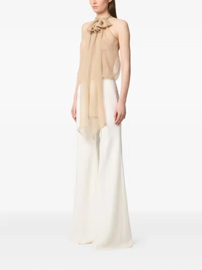 Nina Ricci Sleeveless Halter Neck Top In Multi