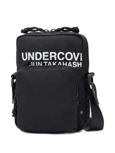 Undercover Logo-print Shoulder Bag In Black