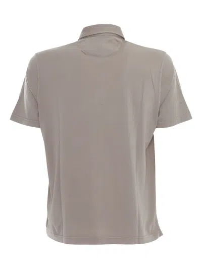 Fedeli Zero Cotton Jersey Polo Shirt In Brown