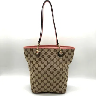 Pre-owned Gucci Beige Gg Canvas Tote Bag ()