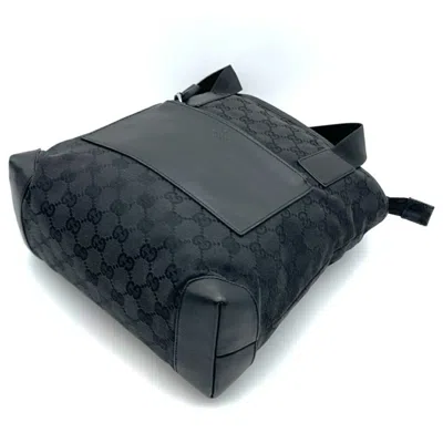 Pre-owned Gucci Black Gg Canvas Tote Bag ()