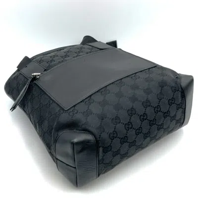 Pre-owned Gucci Black Gg Canvas Tote Bag ()