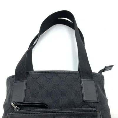 Pre-owned Gucci Black Gg Canvas Tote Bag ()