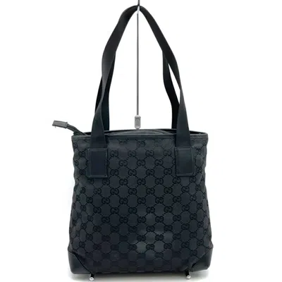 Pre-owned Gucci Black Gg Canvas Tote Bag ()
