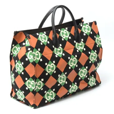 Pre-owned Gucci Gg Canvas Multi-color Pvc Leather Shoulder Bag Tote Bag ()