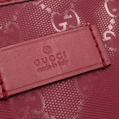 Pre-owned Gucci Gg Imprimé Red Color Gg Imprimé Tote Bag ()