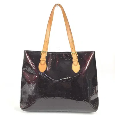 Pre-owned Louis Vuitton Amarante Purple Monogram Vernis Canvas Shoulder Bag Tote Bag ()