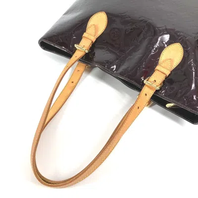Pre-owned Louis Vuitton Amarante Purple Monogram Vernis Canvas Shoulder Bag Tote Bag ()