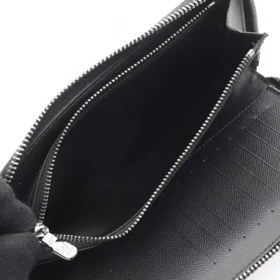 Pre-owned Louis Vuitton Black Monogram Eclipse Leather Long Wallet (bi-fold) ()