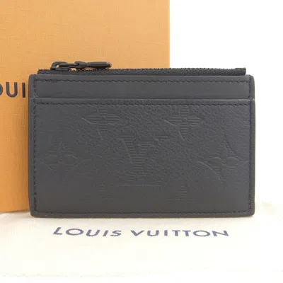 Pre-owned Louis Vuitton Black Noir Monogram Shadow Coin Purse/coin Case ()