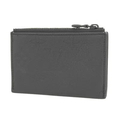 Pre-owned Louis Vuitton Black Noir Monogram Shadow Coin Purse/coin Case ()