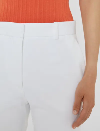 Joseph Tafira Gabardine Stretch Trousers In White