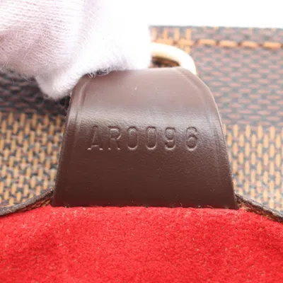 Pre-owned Louis Vuitton Brown Coated Canvas Pvc Damier Canvas Leather Tote Bag ()