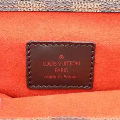 Pre-owned Louis Vuitton Brown Coated Canvas Pvc Damier Canvas Leather Tote Bag ()