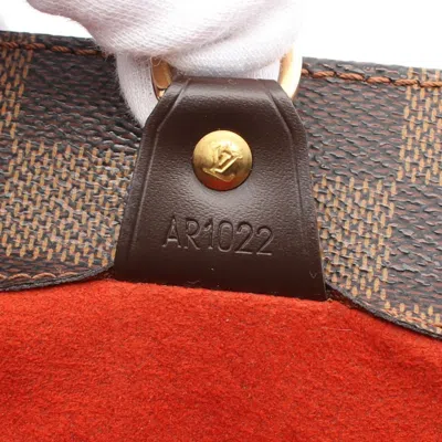Pre-owned Louis Vuitton Brown Coated Canvas Pvc Damier Canvas Leather Tote Bag ()