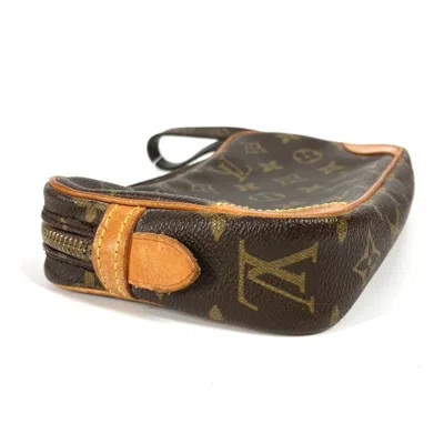 Pre-owned Louis Vuitton Brown Monogram Canvas Clutch Bag Pouch ()