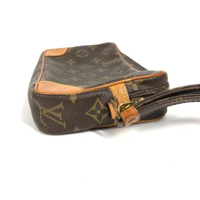 Pre-owned Louis Vuitton Brown Monogram Canvas Clutch Bag Pouch ()