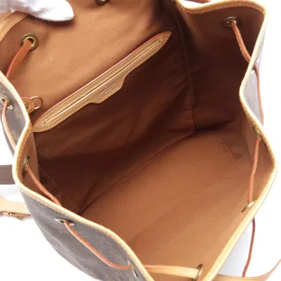 Pre-owned Louis Vuitton Brown Pvc Coated Canvas Leather Backpack ()