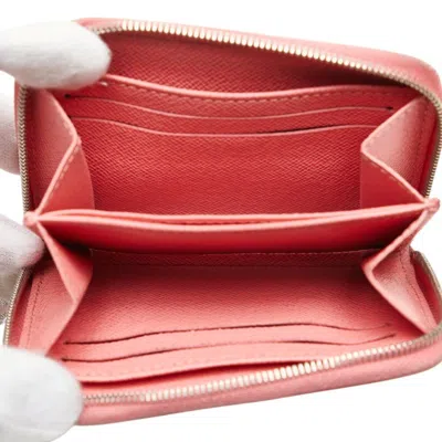 Pre-owned Louis Vuitton Corail Coral Orange Leather Coin Purse/coin Case ()