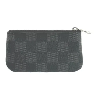 Pre-owned Louis Vuitton Damier Graphite Gray Damier Graphite Coin Purse/coin Case ()