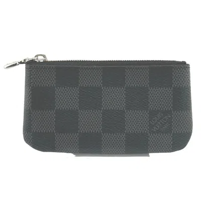 Pre-owned Louis Vuitton Damier Graphite Gray Damier Graphite Coin Purse/coin Case ()