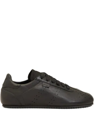 Ami Alexandre Mattiussi Black Smooth Leather Low Top Step Sneakers Black In Black