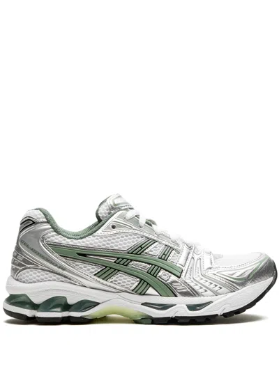 Asics Mesh Low Top Sneakers With Breathable Design In Silver