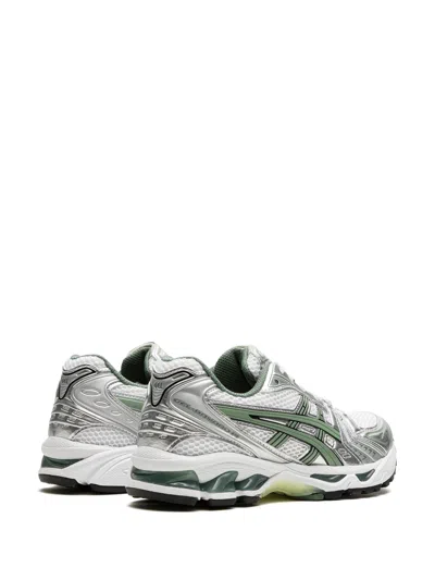 Asics Mesh Low Top Sneakers With Breathable Design In Silver