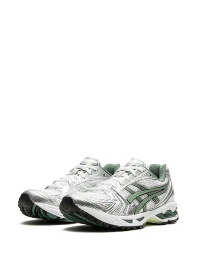 Asics Mesh Low Top Sneakers With Breathable Design In Silver