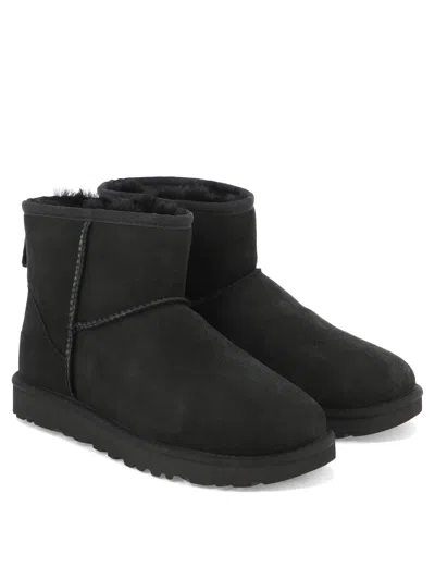 Ugg Mini Ii Suede Ankle Boots In Black