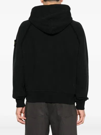 Stone Island Brushed Organic Cotton Fleece Oversized Fit Hoodie Clothing