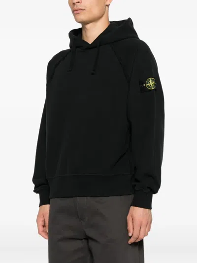 Stone Island Brushed Organic Cotton Fleece Oversized Fit Hoodie Clothing
