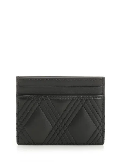 Valentino Card Holder | Quiltie 67 | Nappa Deluxe/a.brass Logo Wallets Black In Black