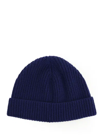 Valentino Garavani Cashmere Bennie Cap Hats Blue