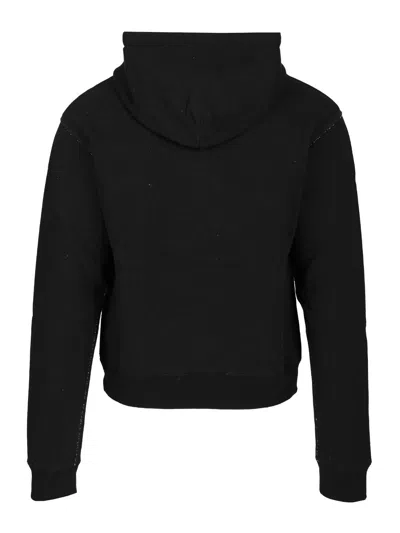 Valentino Cotton Fabric Sweatshirt With Comfortable Fit In Black