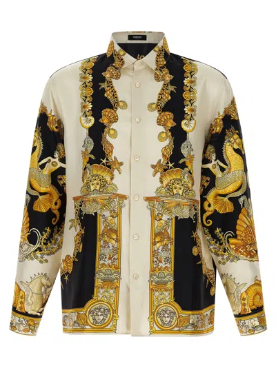 Versace Coral Theatre Shirt And Blouse Multicolor In Multi