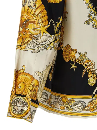Versace Coral Theatre Shirt And Blouse Multicolor In Multi