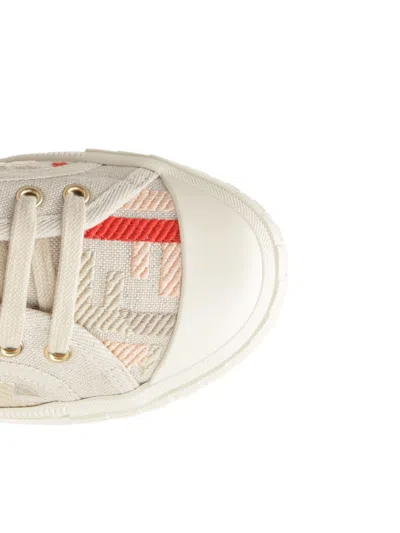 Fendi Domino Canvas Ff Multicolor Sneakers Multicolor
