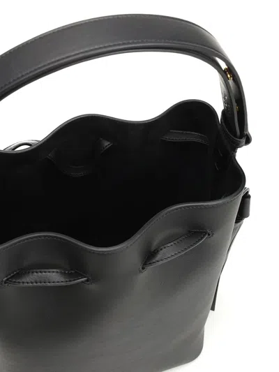 Valentino Adjustable Handle Shoulder Bag Tassel Detail In Black