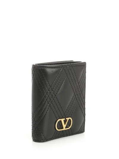 Valentino Quilted 67 Leather Wallet