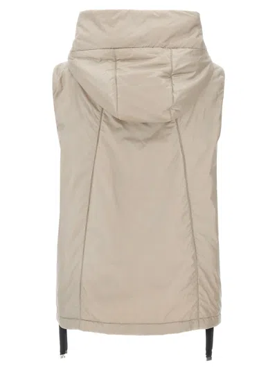 Max Mara The Cube Waterproof Vest Greengo In Neutral
