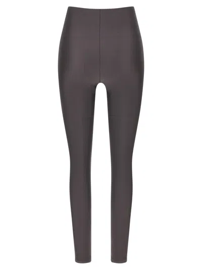 The Andamane High-waisted Stretch Fabric Seamless Leggings In Black
