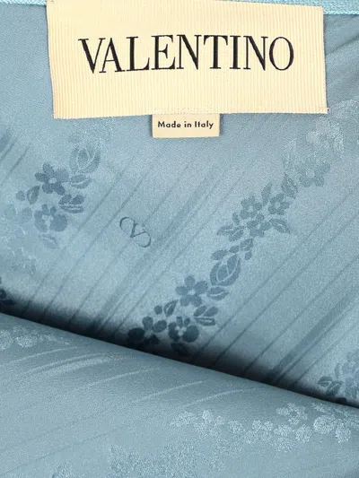 Valentino Look 13 - Skirt | Solid | Viscose Canvas Skirts Light Blue In Blue