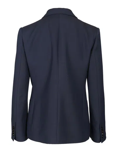 Valentino Look 43 - Giacca M\petto | Solid | Crepe Couture Jackets Blue In Blue