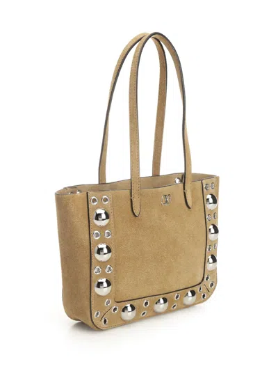 Valentino Mini Tote | Nellcote | Frame Suede A./pall.multi Studs-logo Shoulder Bags Brown