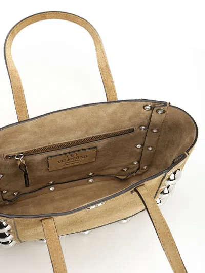 Valentino Mini Tote | Nellcote | Frame Suede A./pall.multi Studs-logo Shoulder Bags Brown