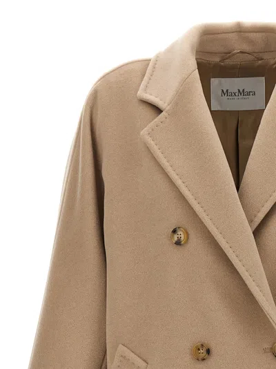 Max Mara Womens Camel Rebus Notch-lapel Relaxed-fit Wool And Cashmere Coat In Brown