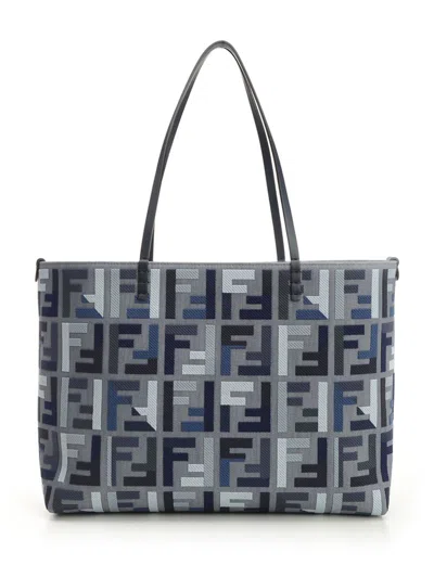 Fendi Roll Large Tote-bag In Blue